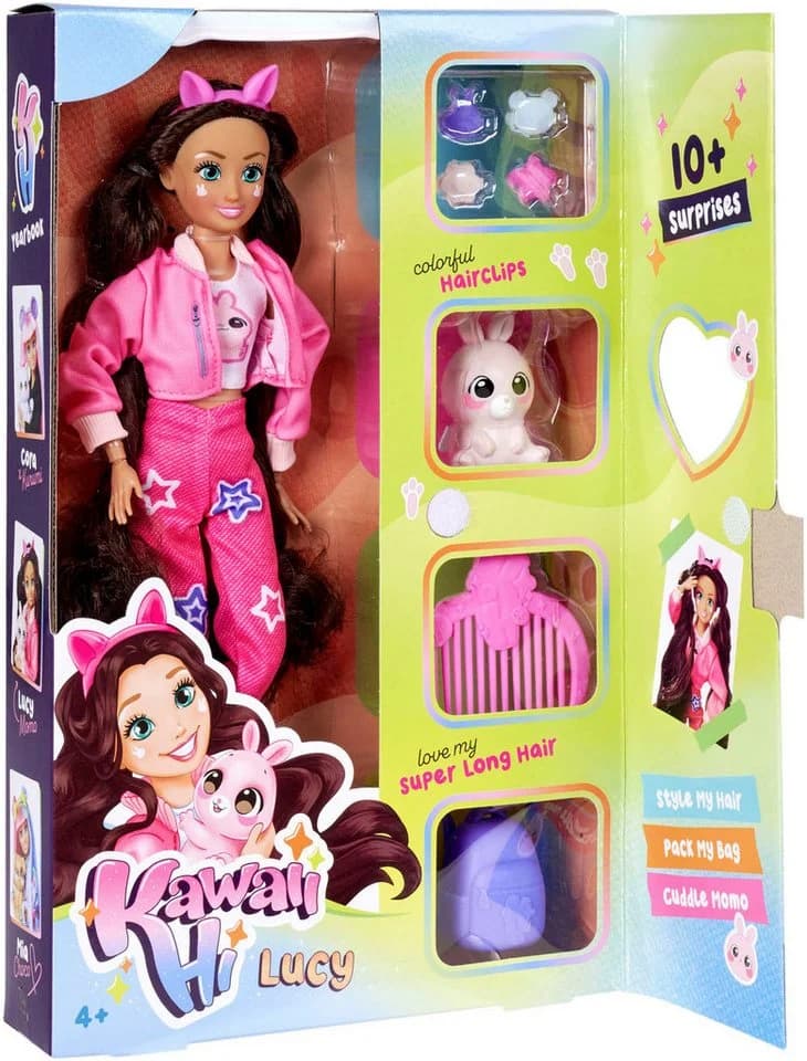 SIMBA Anziehpuppe Kawaii Hi Lucy Braun Bunt - Bild 4