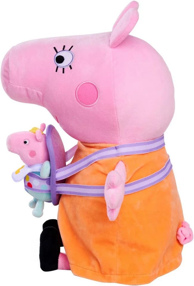 SIMBA Plüschfigur Peppa Pig Mama Wutz mit Evie Rosa 33 cm