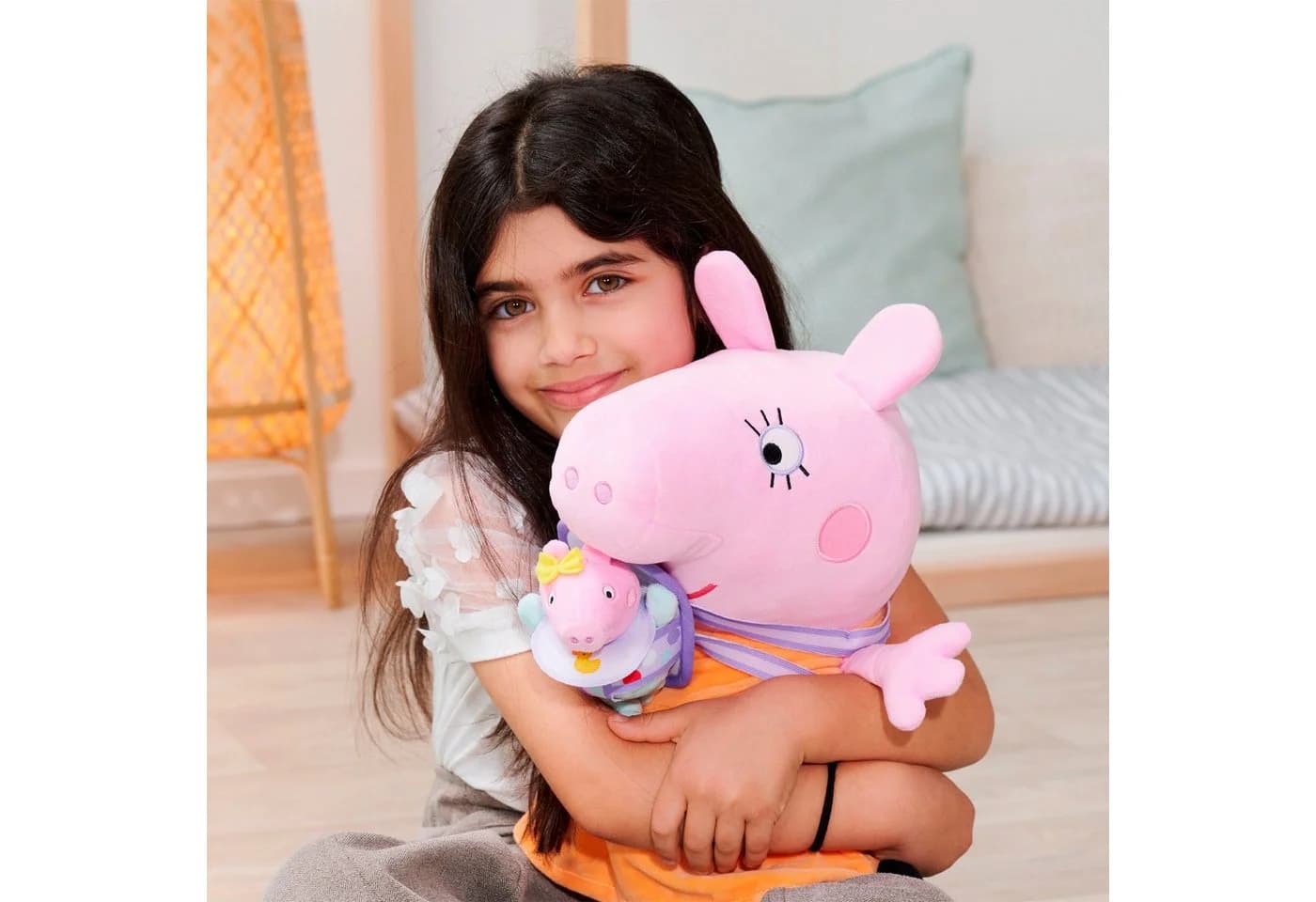 SIMBA Plüschfigur Peppa Pig Mama Wutz mit Evie Rosa 33 cm - Bild 4