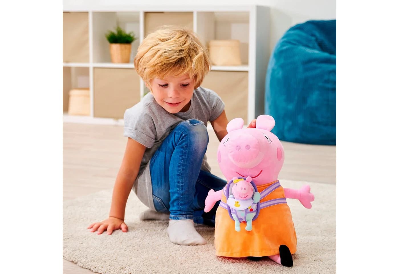 SIMBA Plüschfigur Peppa Pig Mama Wutz mit Evie Rosa 33 cm - Bild 5