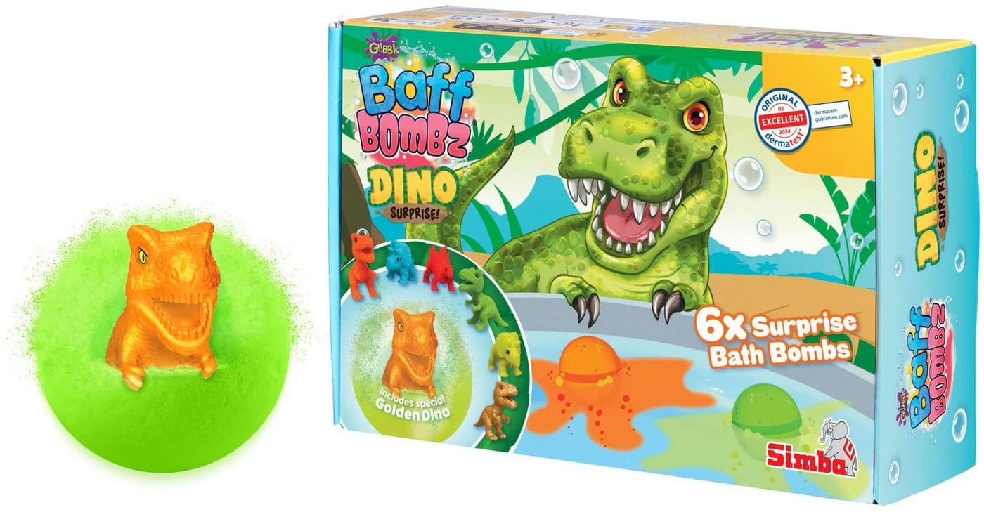 SIMBA Glibbi Dino Surprise Badebomben mit 6 Krokodil-Figuren - Bild 2