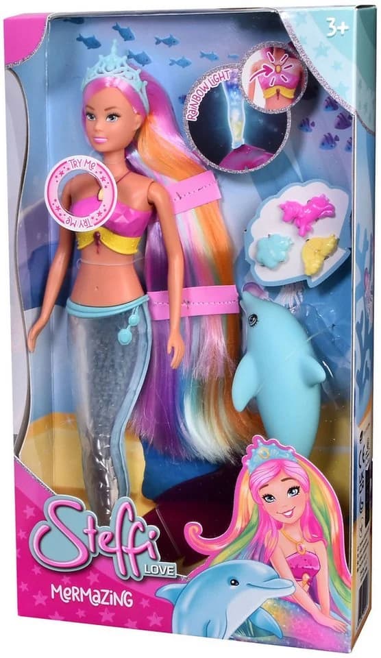 SIMBA Anziehpuppe Steffi Love Mermaizing mit leuchtender Schwanzflosse - Bild 3