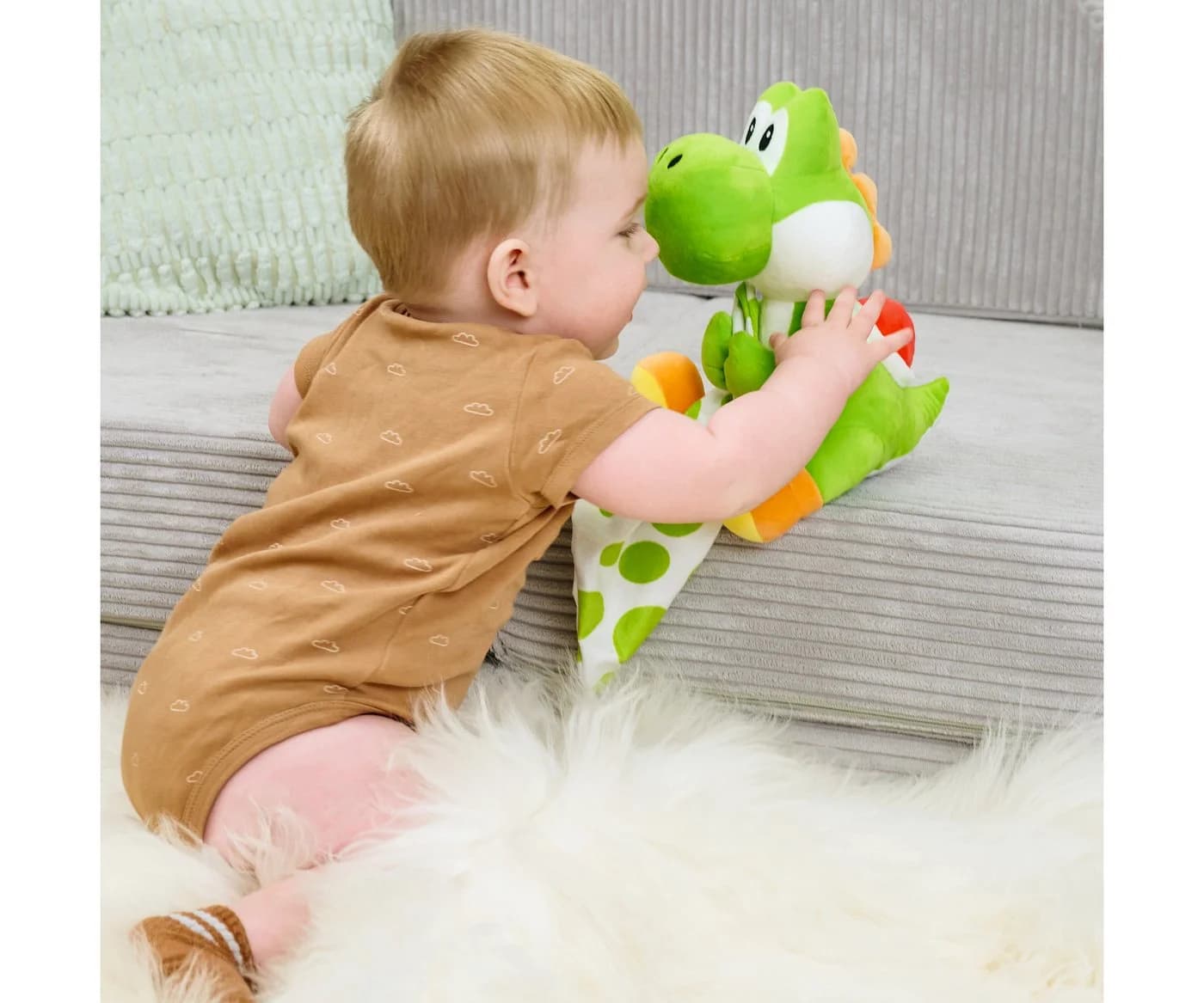 SIMBA Plüschtier Yoshi mit Schmusetuch 23 cm - Bild 4