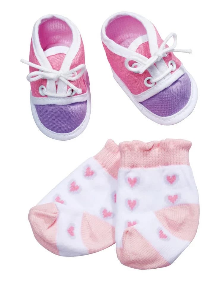 Simba Dickie Puppen Schuhe und Socken 4fach sortiert New Born Baby