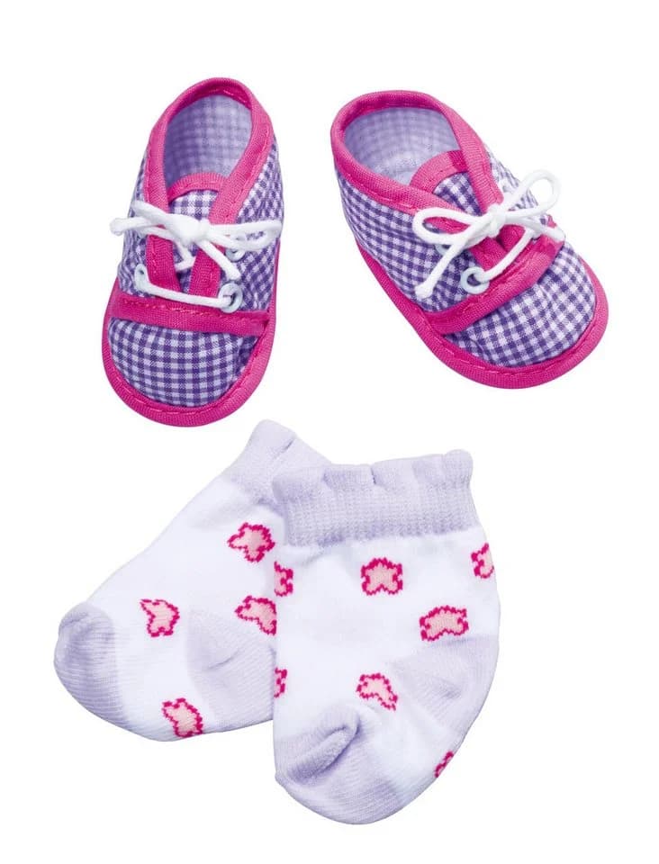 Simba Dickie Puppen Schuhe und Socken 4fach sortiert New Born Baby - Bild 5
