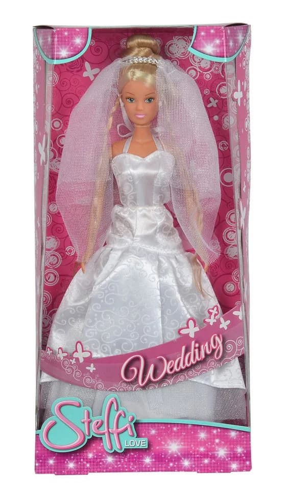 Simba Dickie Steffi Love Anziehpuppe Hochzeitskleid 13teilig 2fach sortiert - Bild 3