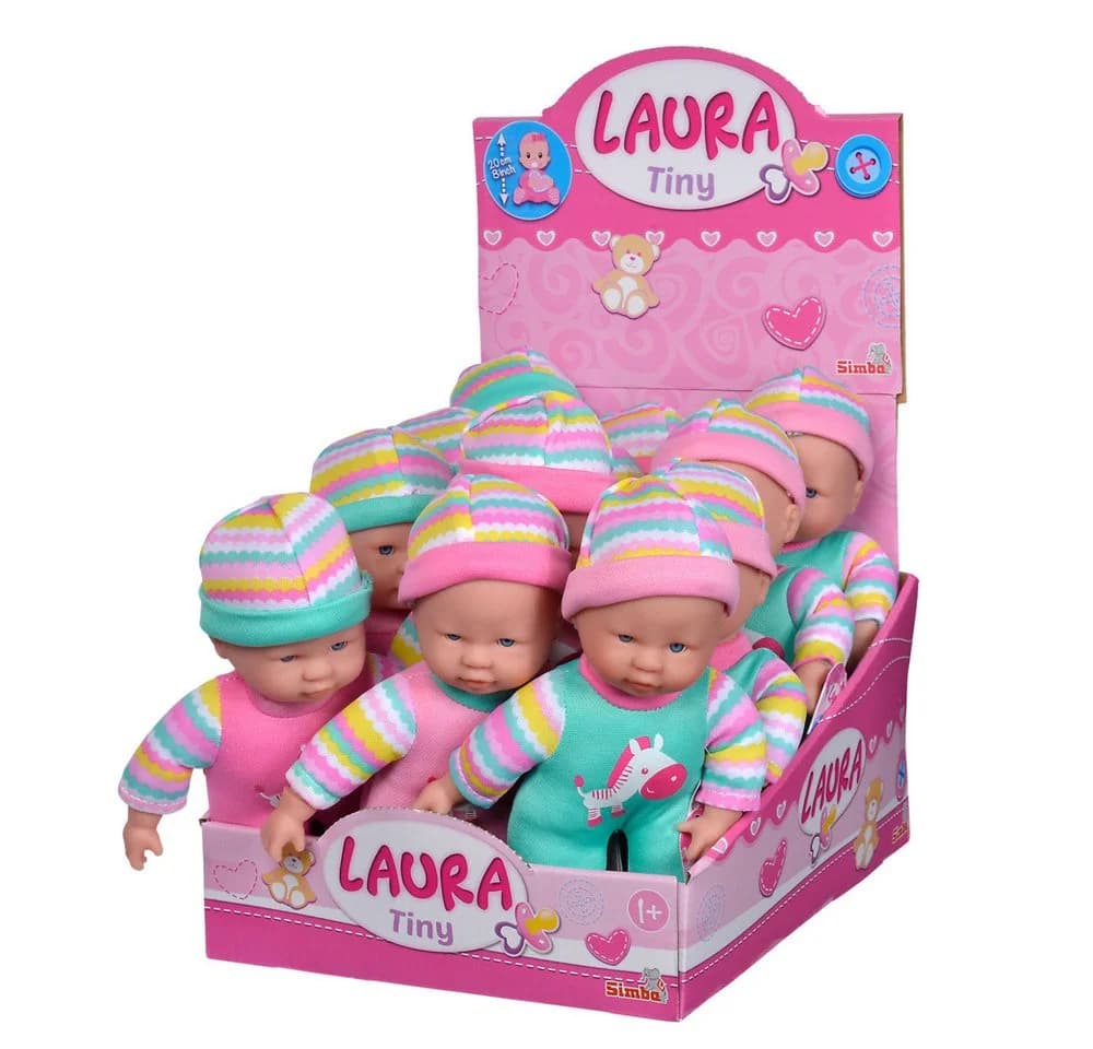 Simba Dickie Anziehpuppe Laura Tiny 20cm 3fach sortiert