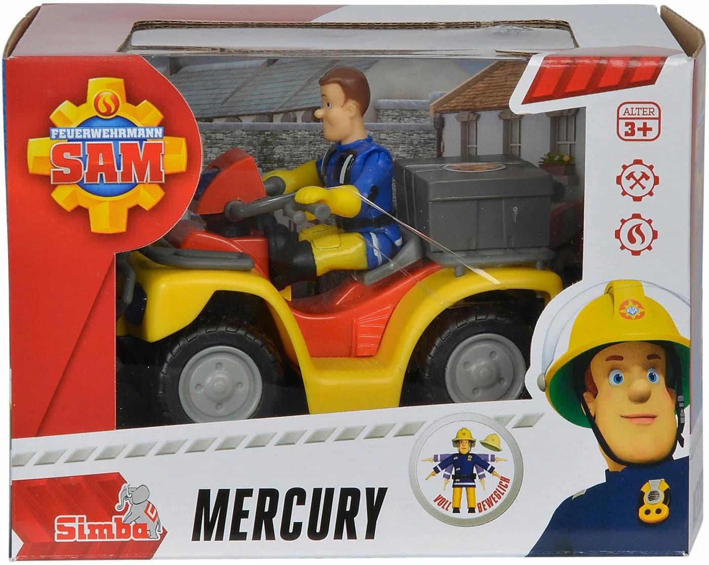 SIMBA Feuerwehrmann Sam Mercury-Quad mit Figur und Zubehör - Bild 3