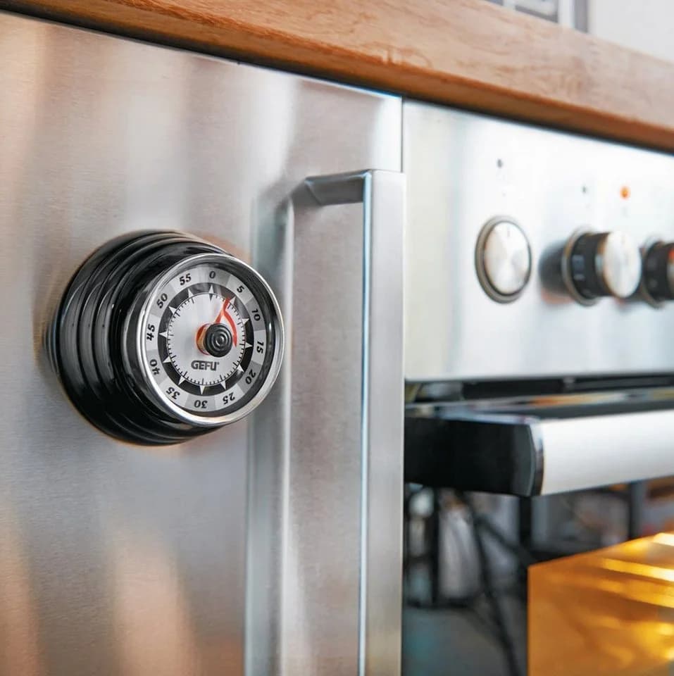 GEFU Eieruhr Timer RETRO Metall Küchentimer Kurzzeitmesser