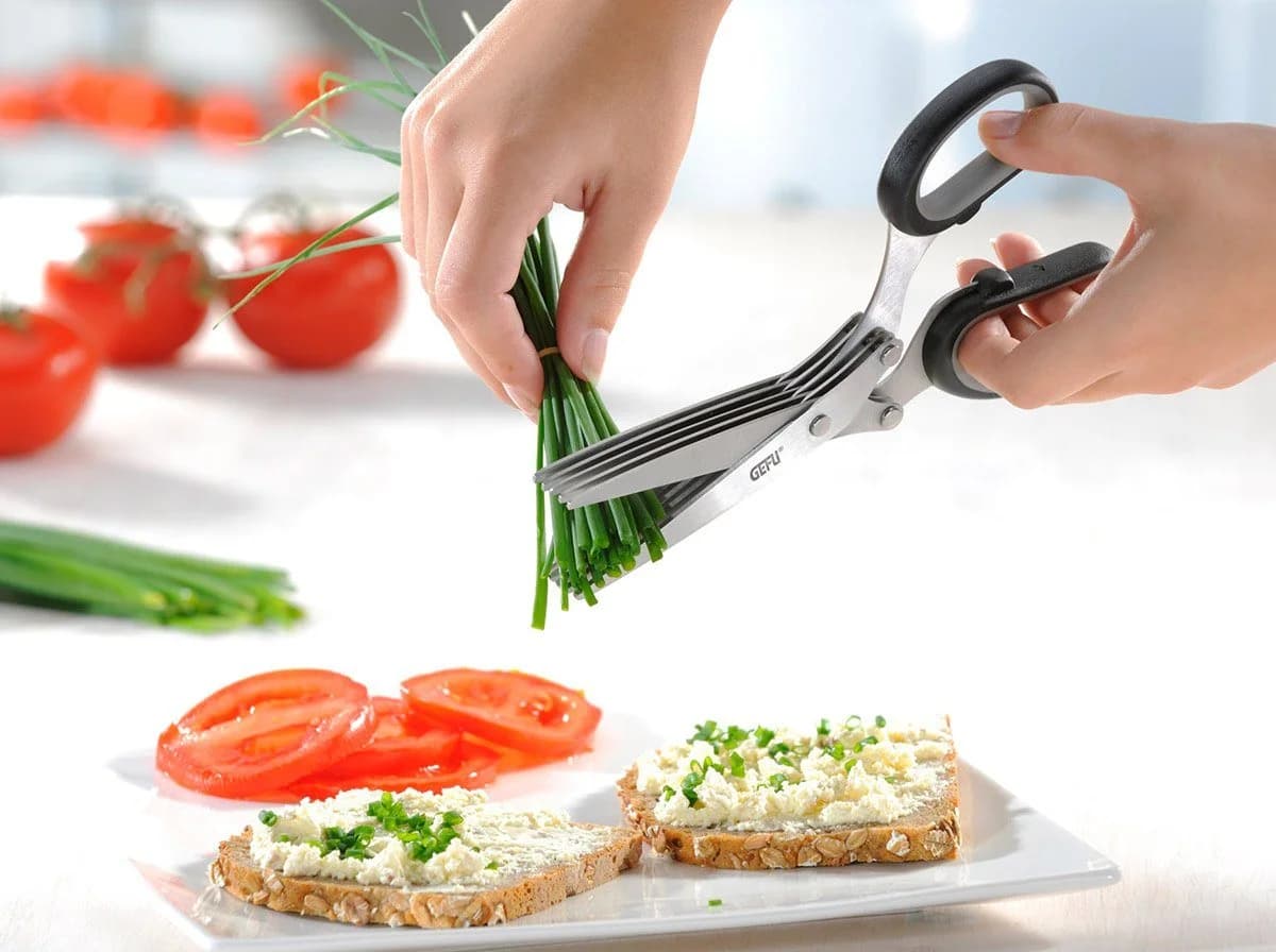 GEFU Kräuterschere CUTARE Edelstahl 5-fach-Klinge - Bild 3