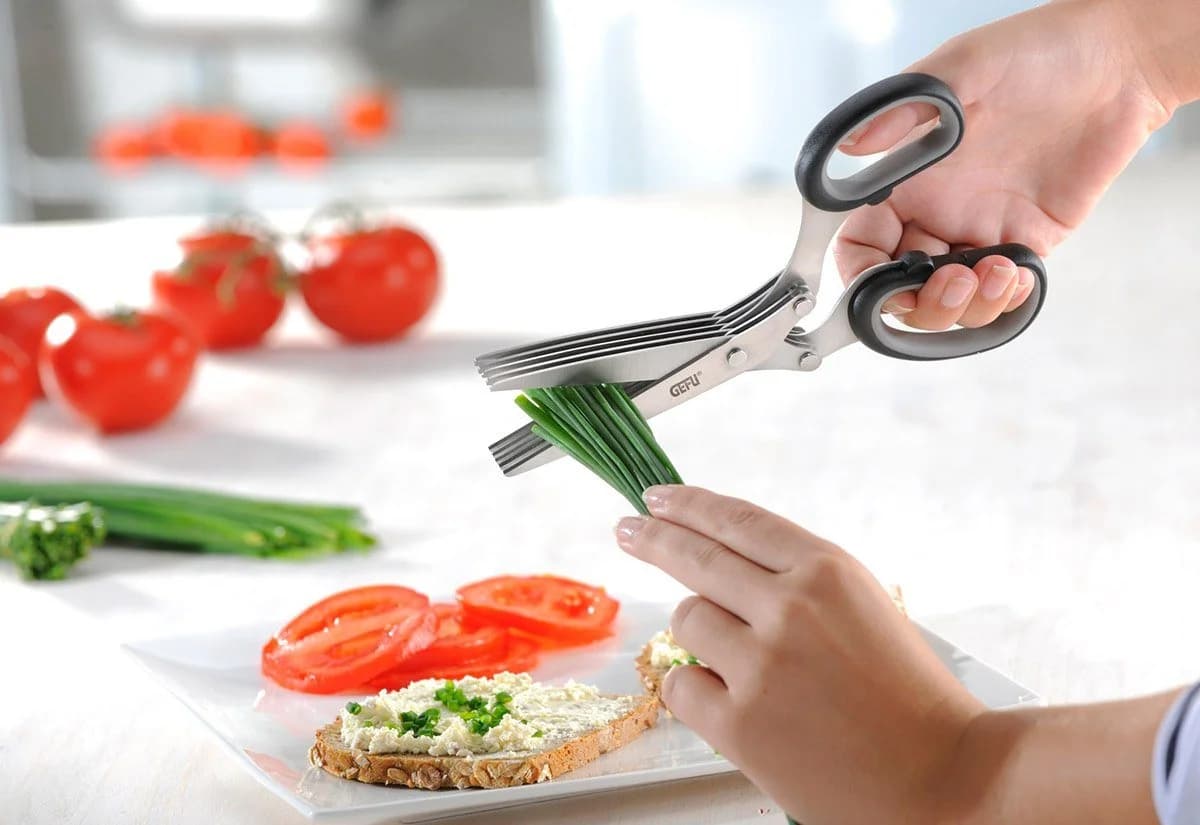 GEFU Kräuterschere CUTARE Edelstahl 5-fach-Klinge - Bild 4