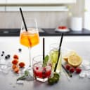 GEFU Trinkhalme Glas 4er Set Schwarz 18 cm Bild 1
