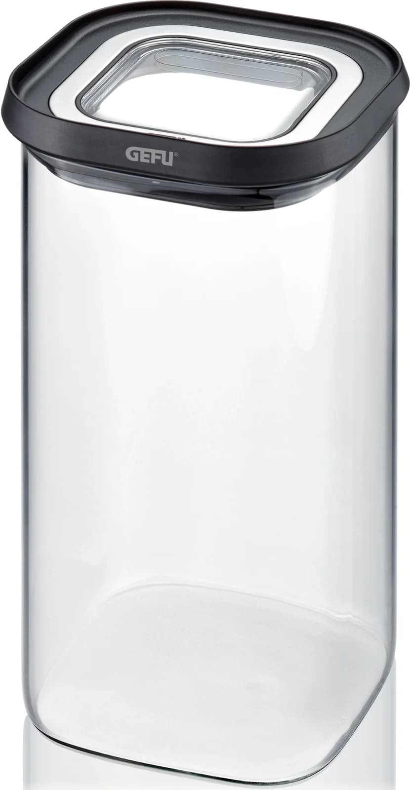 GEFU Vorratsdose PANTRY Schwarz Transparent 1.4L