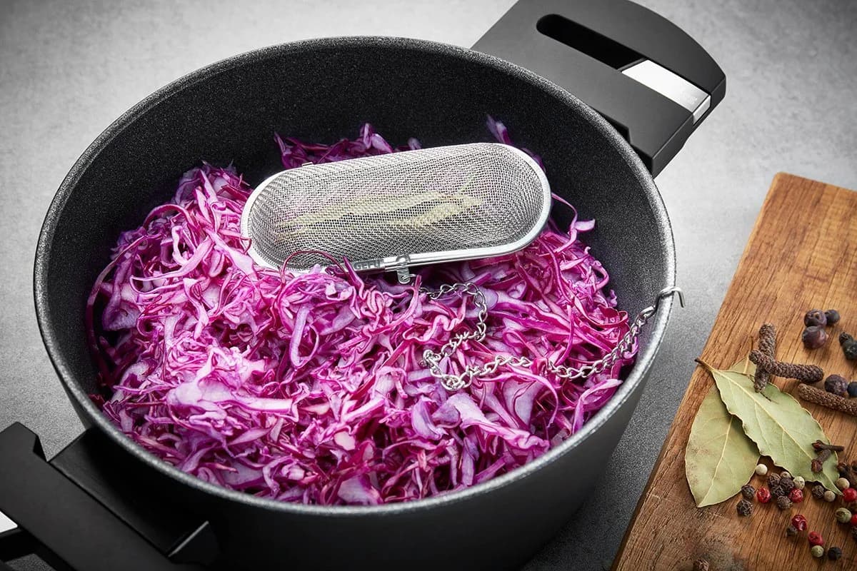 GEFU Gewürzsieb INFUSIO Edelstahl klappbar mit Kette