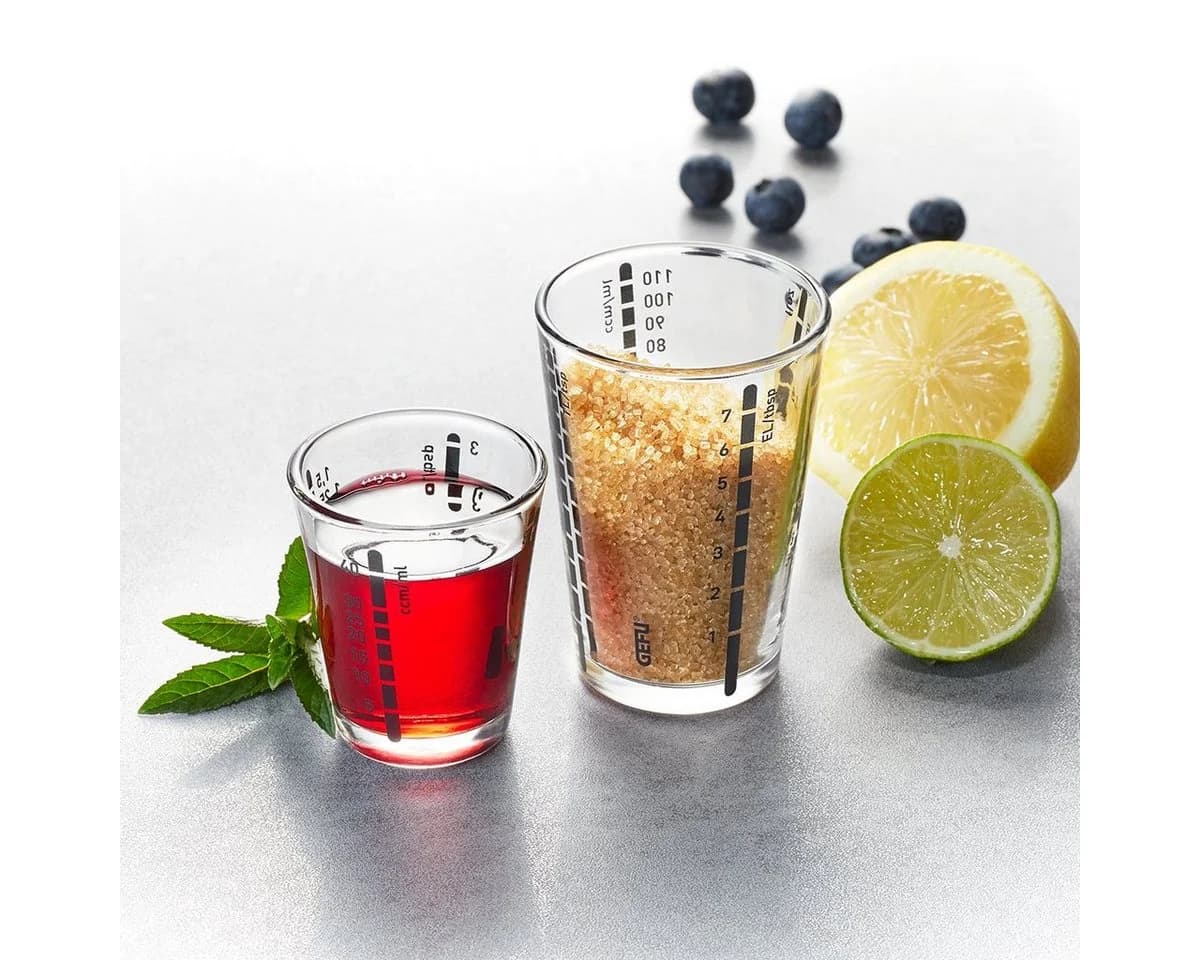 GEFU Messbecher MESSI 40ml Glas transparent
