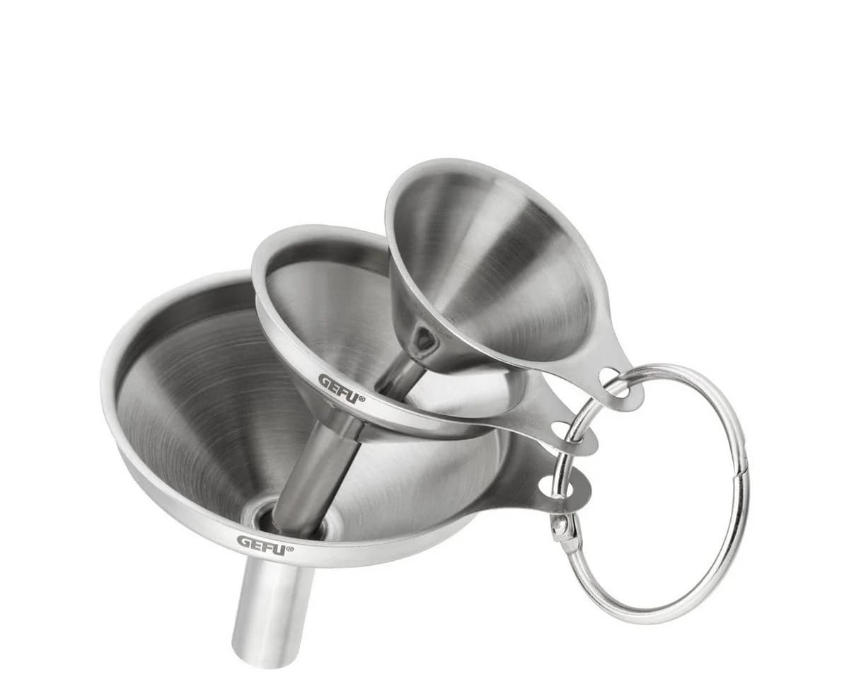 GEFU Trichter 3er Set VERSARE Mini Edelstahl Silber - Bild 2