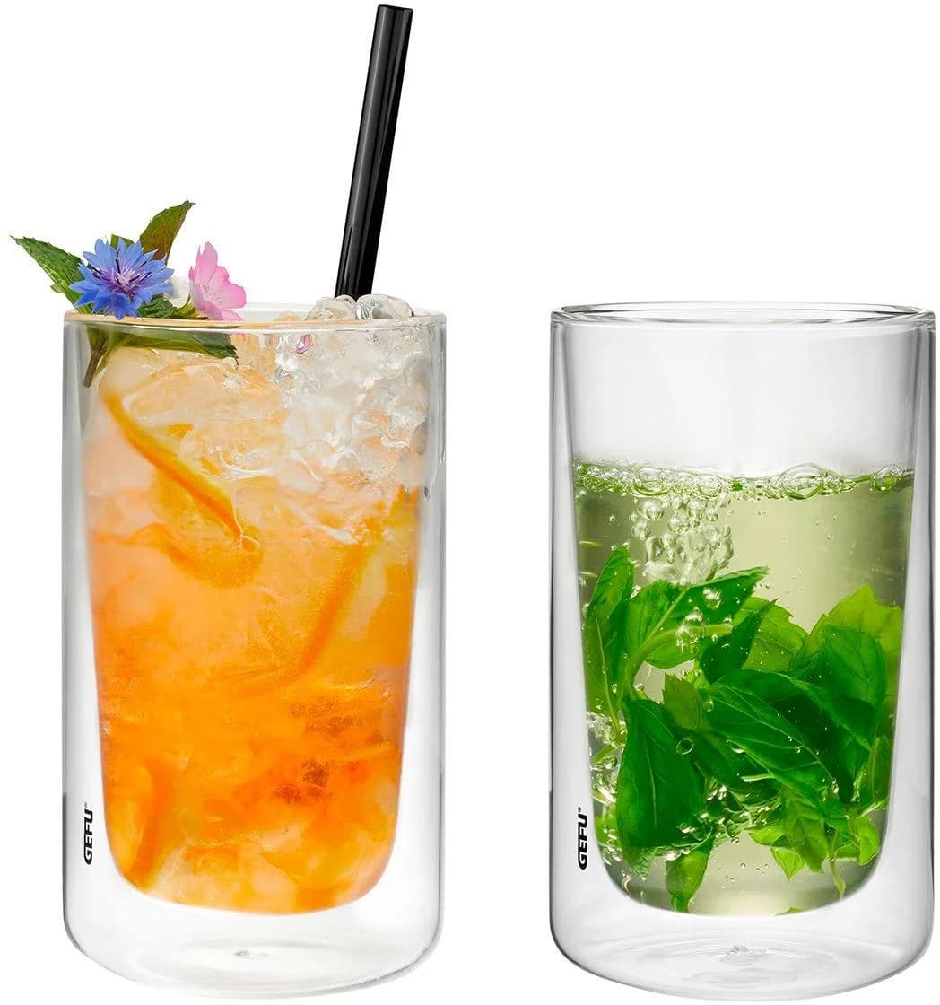 GEFU MIRA Thermoglas transparent doppelwandig 2er-Set