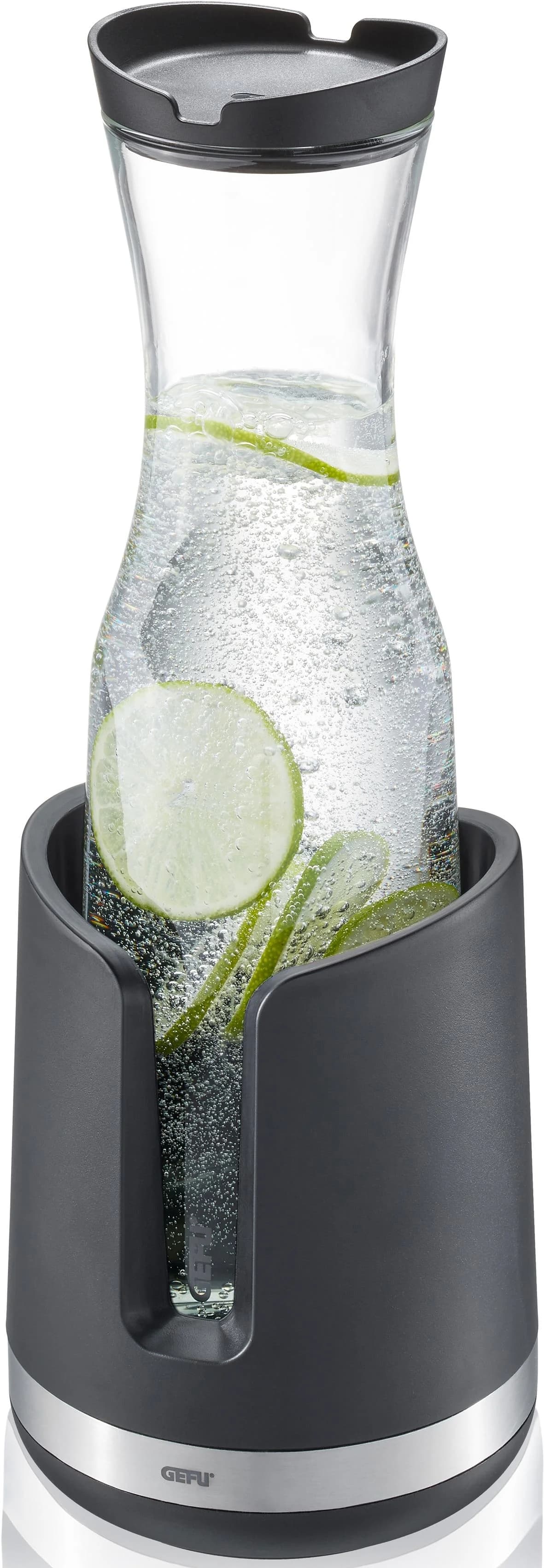 GEFU Wein- und Sektkühler SMARTLINE Silber Schwarz Edelstahl