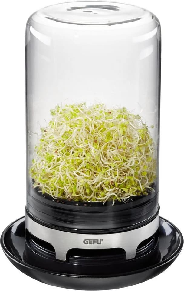 GEFU Kräutertopf Bivita Sprossenglas - Miniatur-Gewächshaus mit Belüftung - Bild 2
