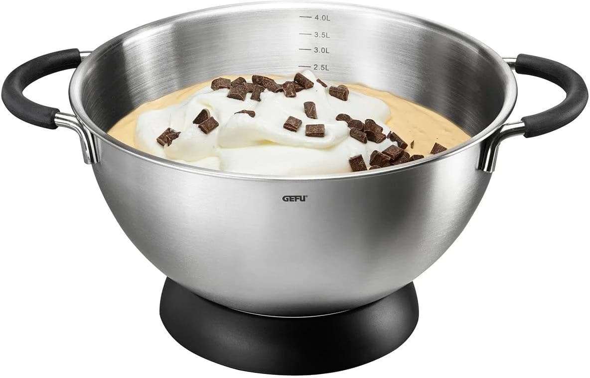 GEFU MESCO Rührschüssel Silber Edelstahl 24 cm