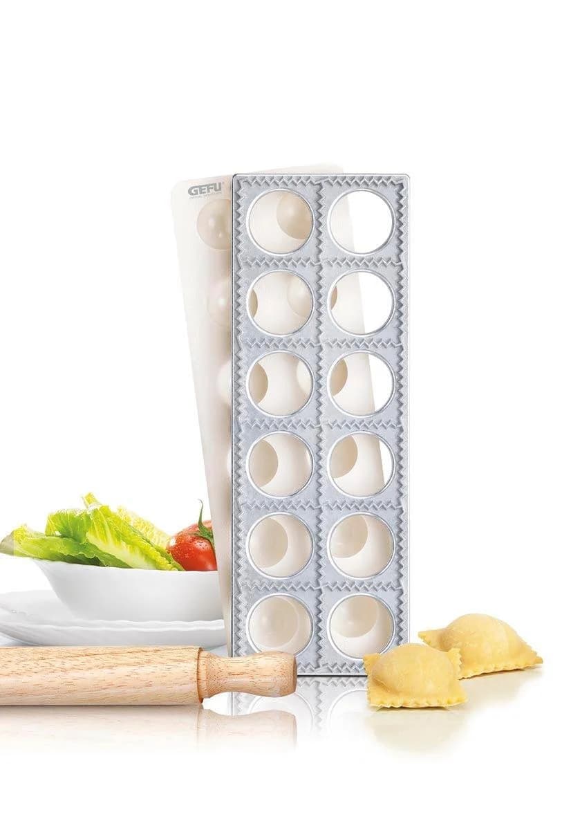GEFU Ravioliform TASCA Grau Aluminium Kunststoff Küchenformen