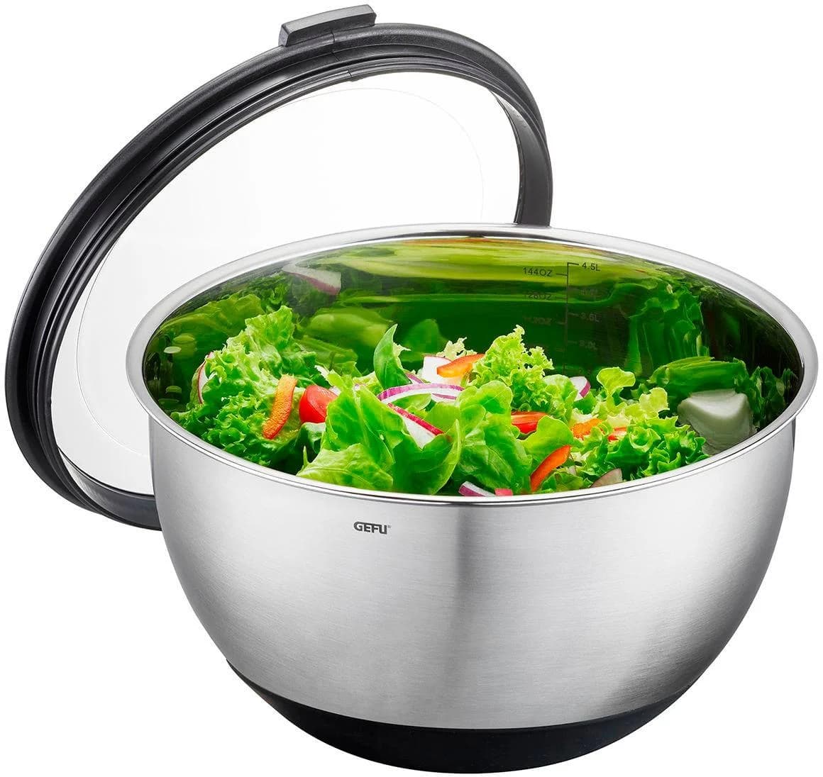 GEFU Servierschüssel MUOVO Silber Edelstahl 27 cm