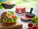 GEFU Burgerpresse Aluminium mit Antihaftbeschichtung & Rillenoptik Bild 1