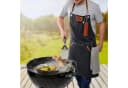 GEFU Grillschürze BBQ Schwarz Braun Silber Lederapplikation Bild 1