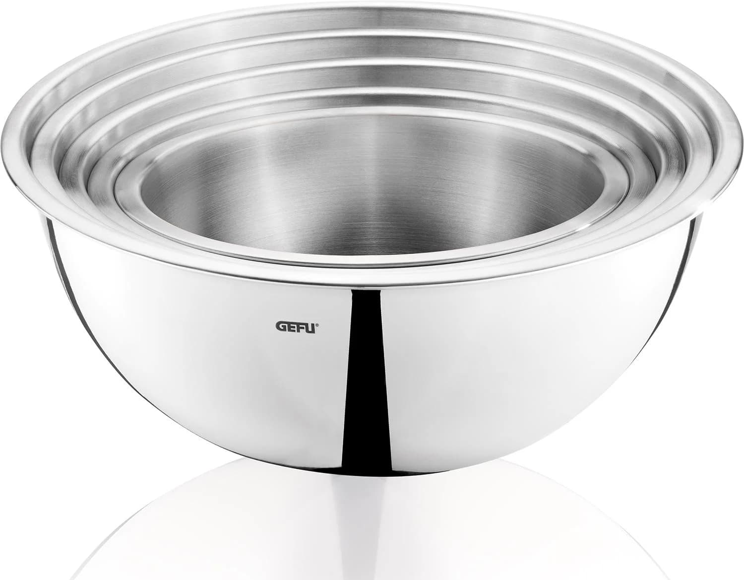 GEFU Edelstahlschüssel-Set 5-teilig Silber