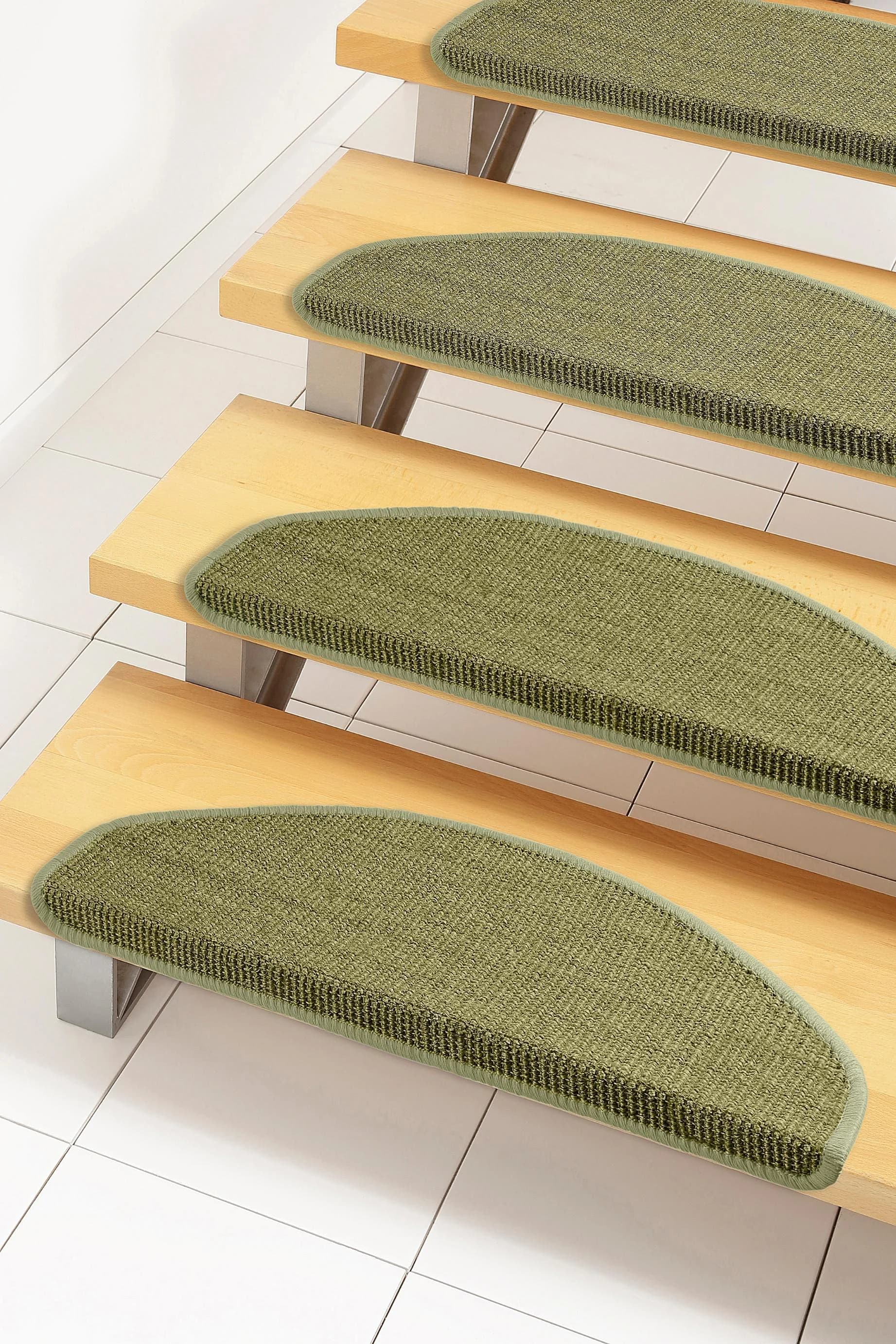 Stufenmatte DEKOWE "Mara S2" Avocado-Grün Sisal - Bild 5