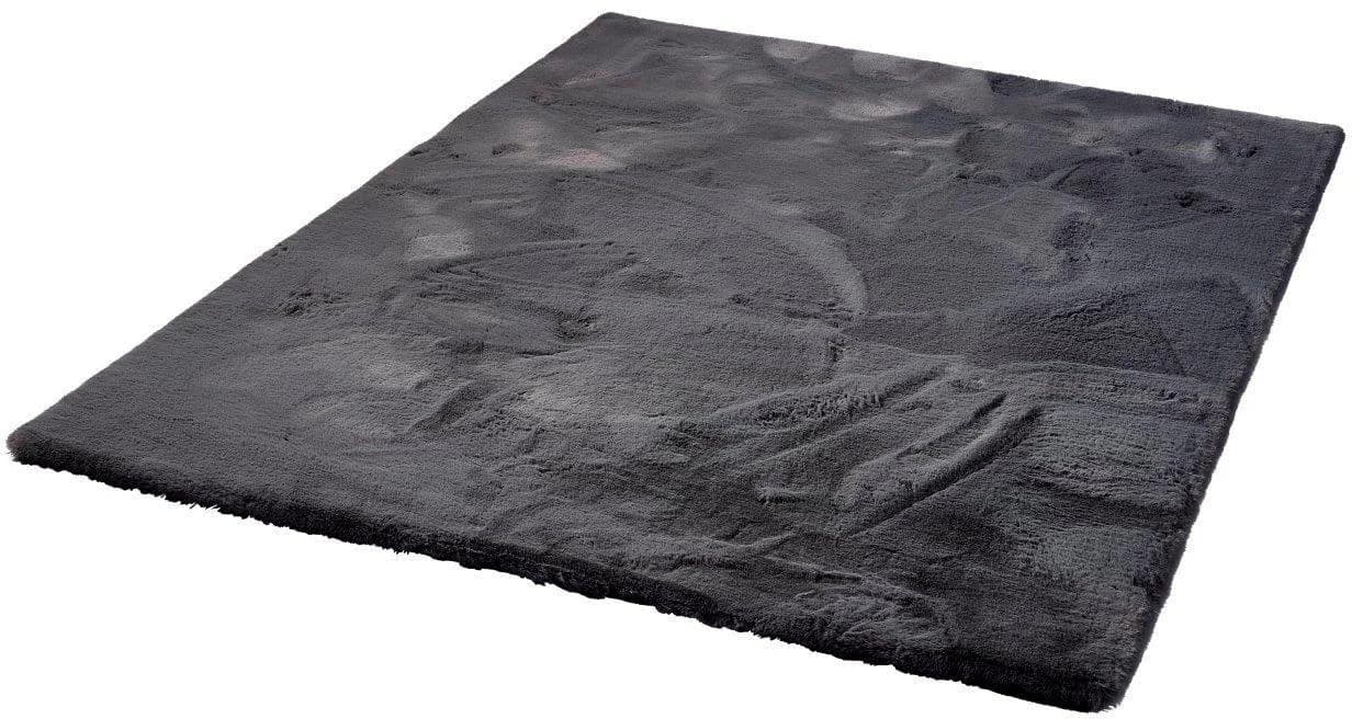 DEKOWE Roger Deluxe Fellteppich Grau Hochflor