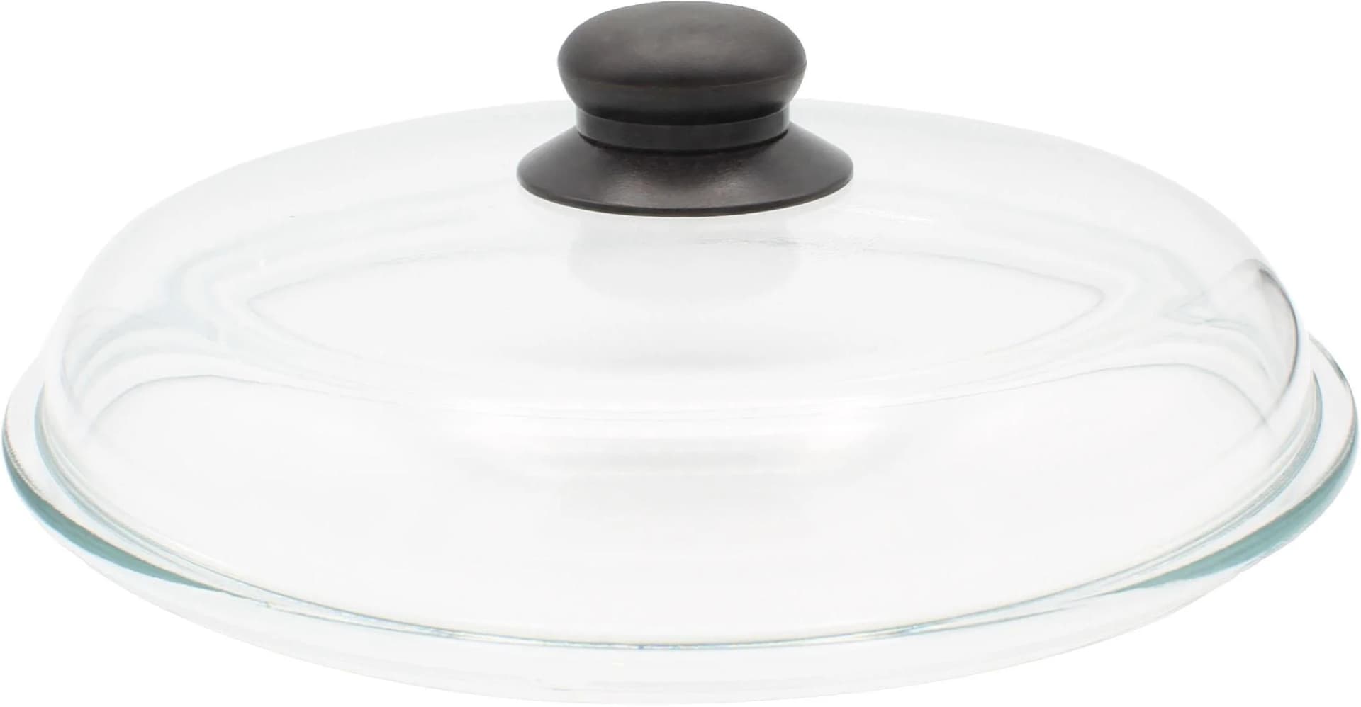 Krüger Glasdeckel Brilliant mit Kunststoffknopf, transparent, hitzebeständig bis 160C