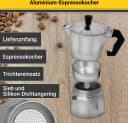 Krüger Espressokocher 0,2l Aluminium Silber Traditionell Italienisch Bild 1