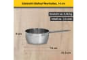 Kasserolle Edelstahl Stieltopf 16 cm Krüger Bild 5