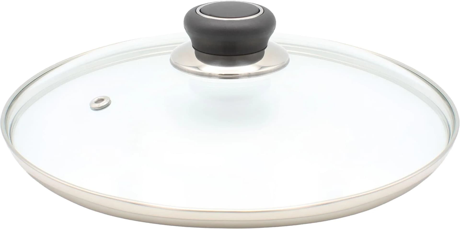KRÜGER Glasdeckel Diamant mit Kunststoffknopf, transparent, hitzebeständig bis 160C