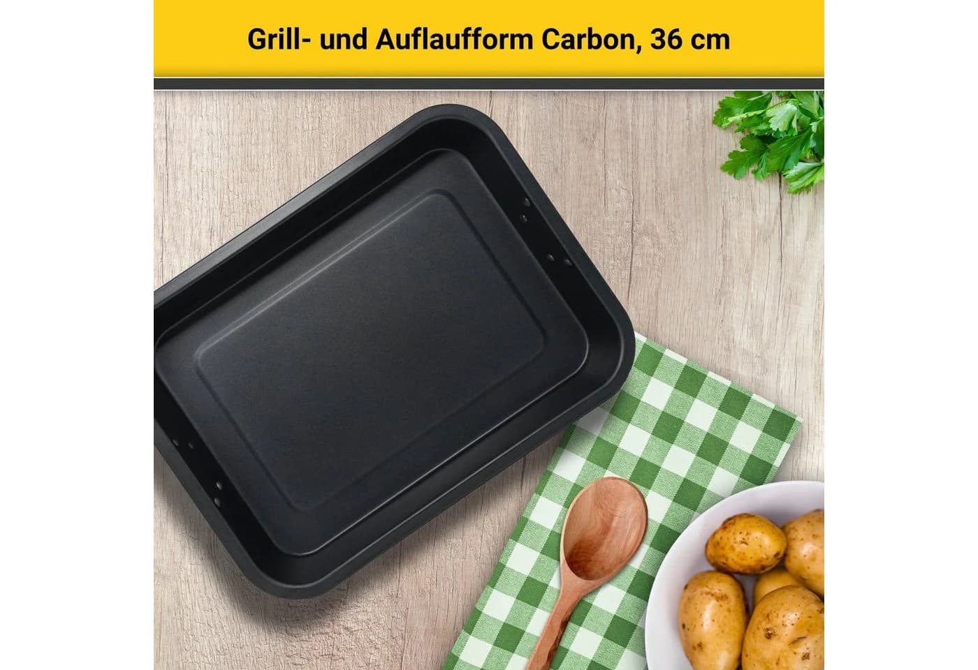Krüger Auflaufform schwarz mit Antihaft-Beschichtung - Bild 3