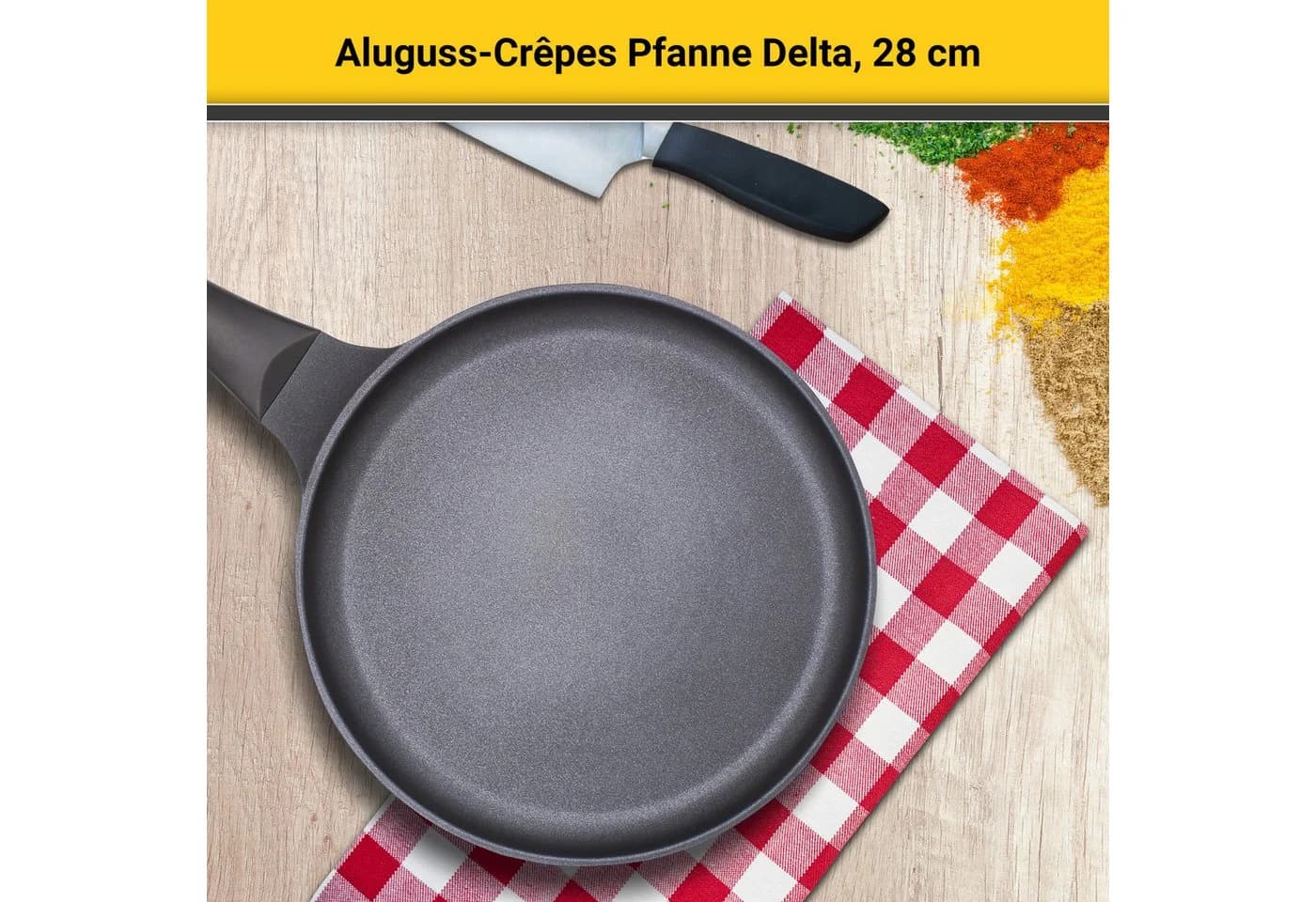 Krüger Crêpepfanne Delta Aluminiumguss Induktion