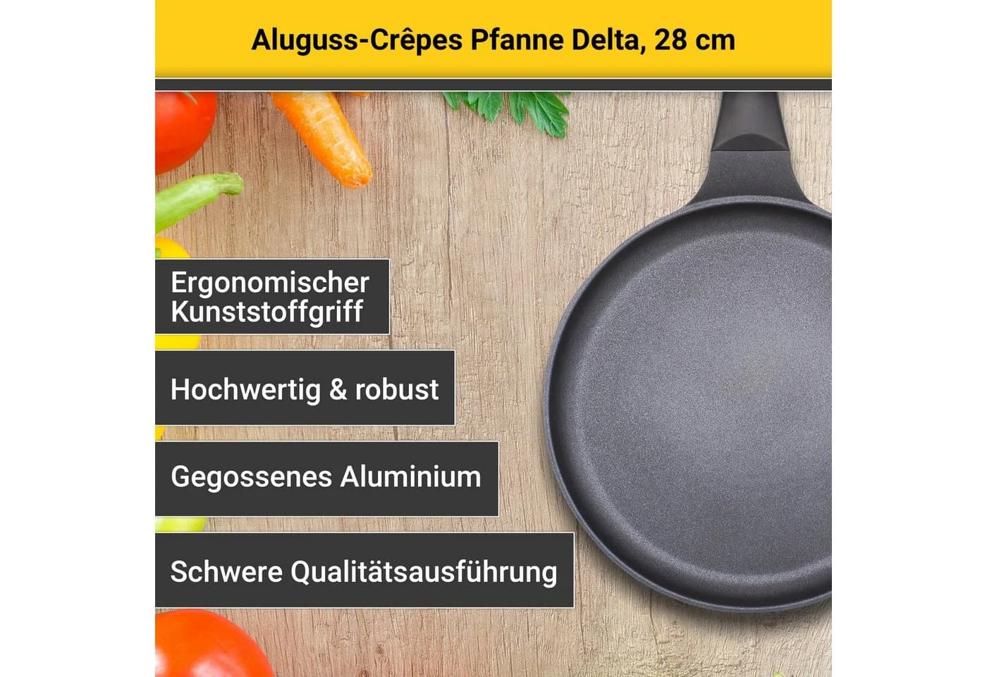 Krüger Crêpepfanne Delta Aluminiumguss Induktion - Bild 4
