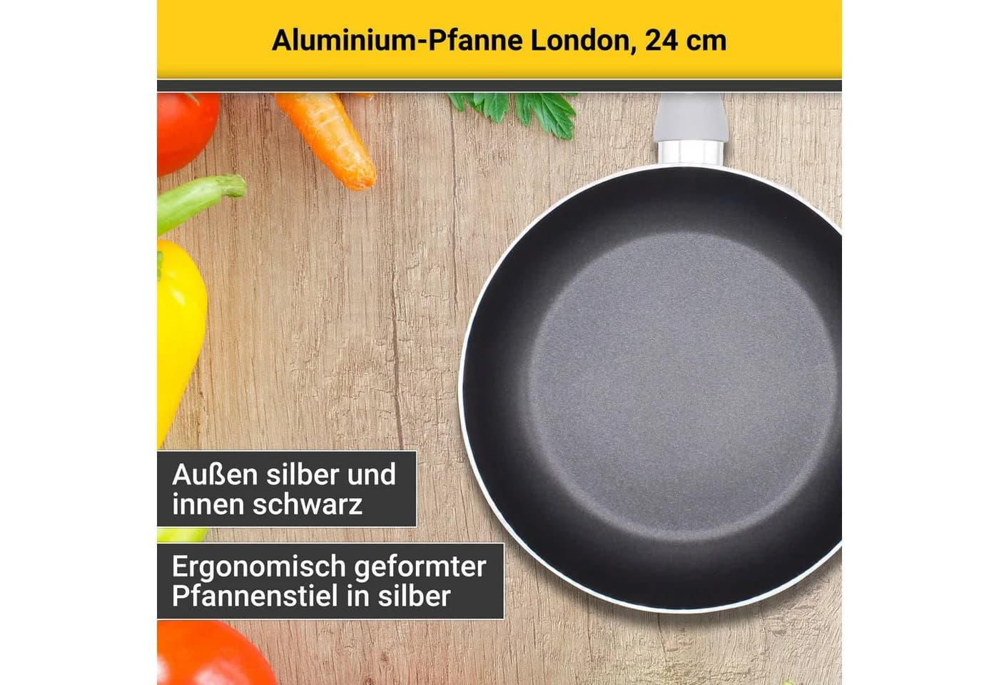 Krüger Bratpfanne London Aluminium Antihaft Induktion - Bild 3