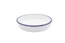 Krüger Schale rund Ø 28 cm Serie Husum Emaille weiß-blau Bild 2