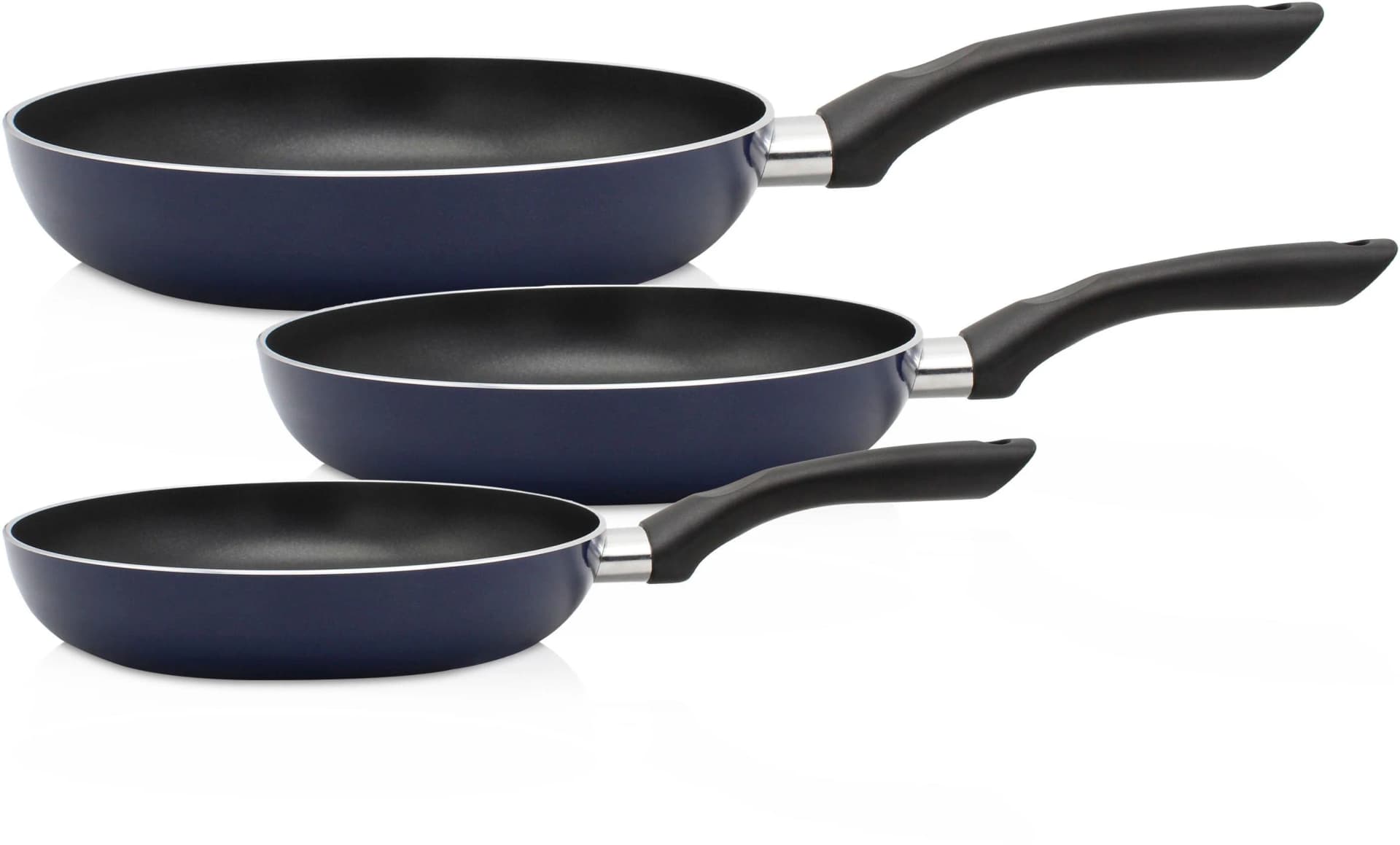 Pfannen-Set KRÜGER Troja Blau Antihaftbeschichtet Induktion