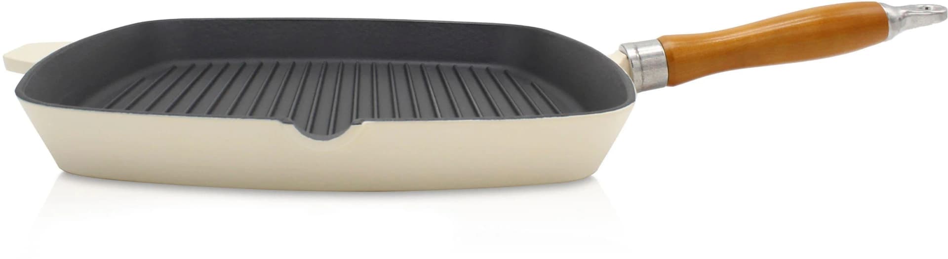 Krüger Grill-/Steakpfanne SAVANNA 28x28cm Gusseisen Beige