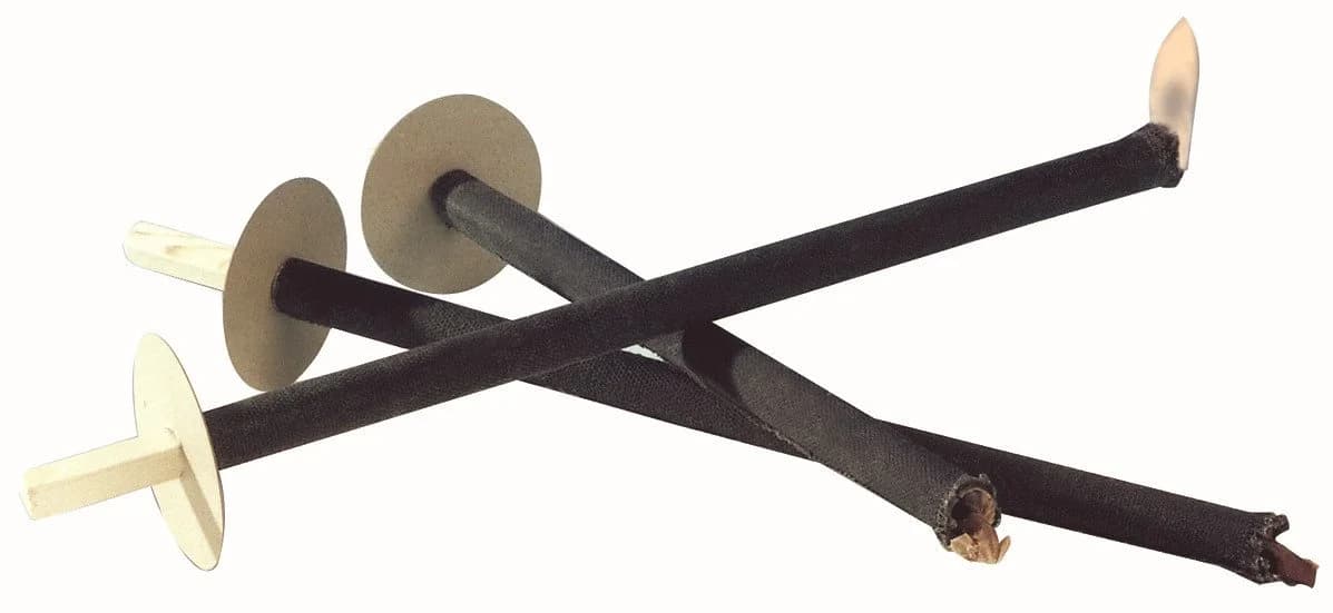 Favorit Gartenfackel Schwarz mit Holzgriff und Handschutz