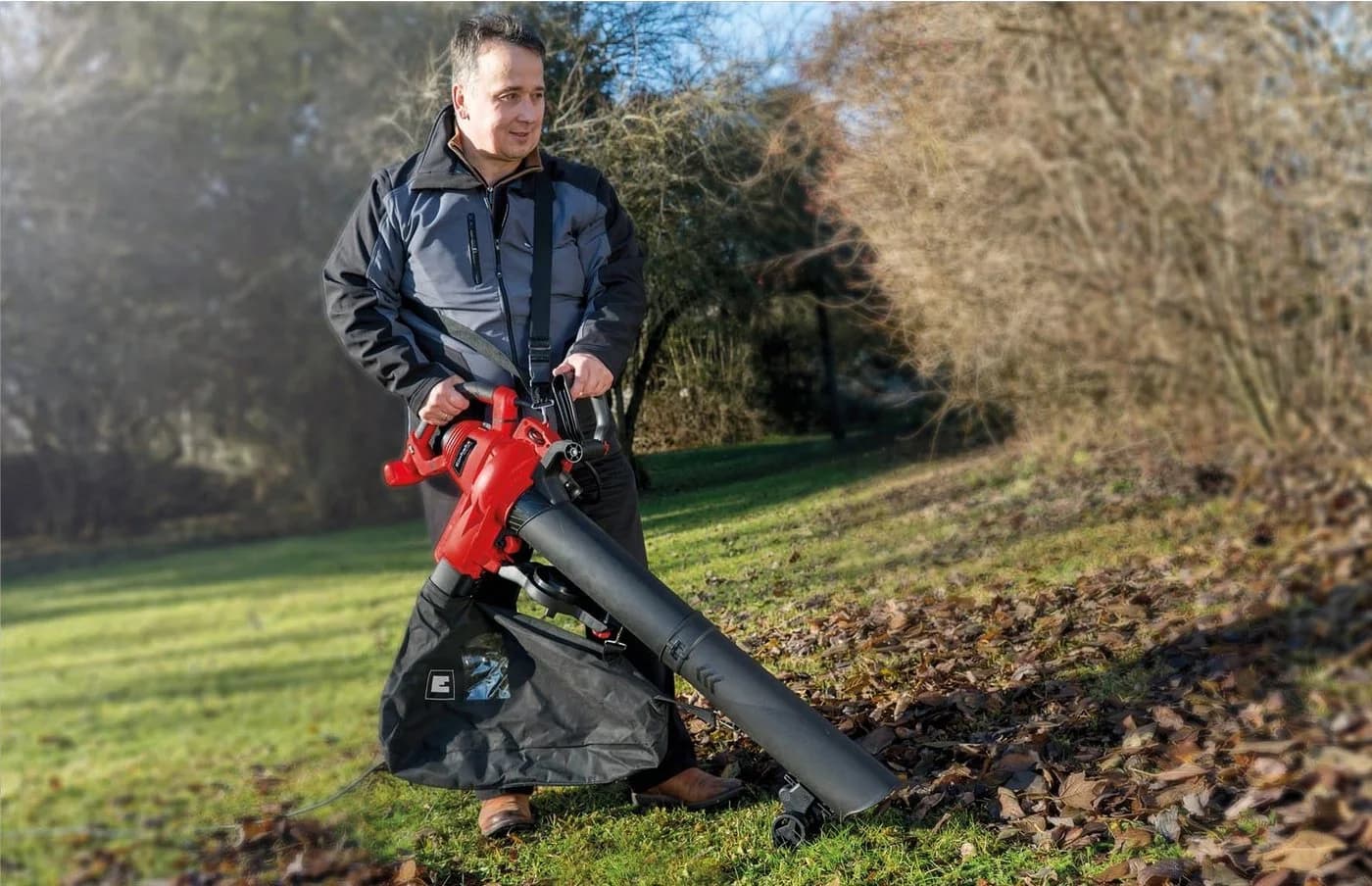 Einhell Elektro-Laubsauger GC-EL 3000 E Rot 3000W Blasfunktion