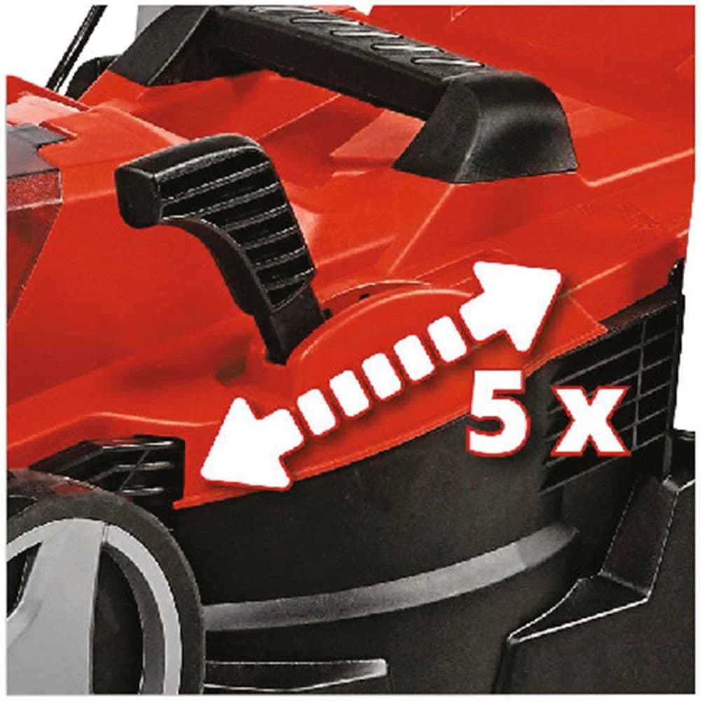 Einhell Akku-Rasenmäher GE-CM 18/33 Li SET Rot mit 18V/4,0 Ah Akku - Bild 4