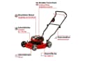 Einhell Akku-Rasenmäher GE-CM 36/48 Li M-Solo Rot Bild 3