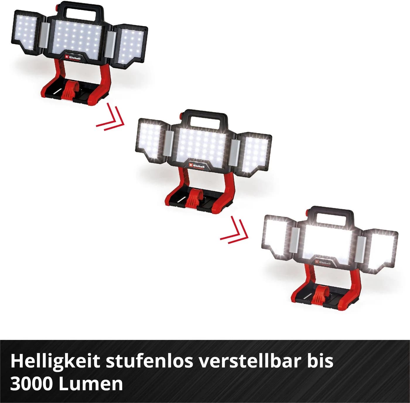 Einhell LED Arbeitsleuchte TP-CL 18/3000 Li Set - Solo mit Stativ - Bild 5