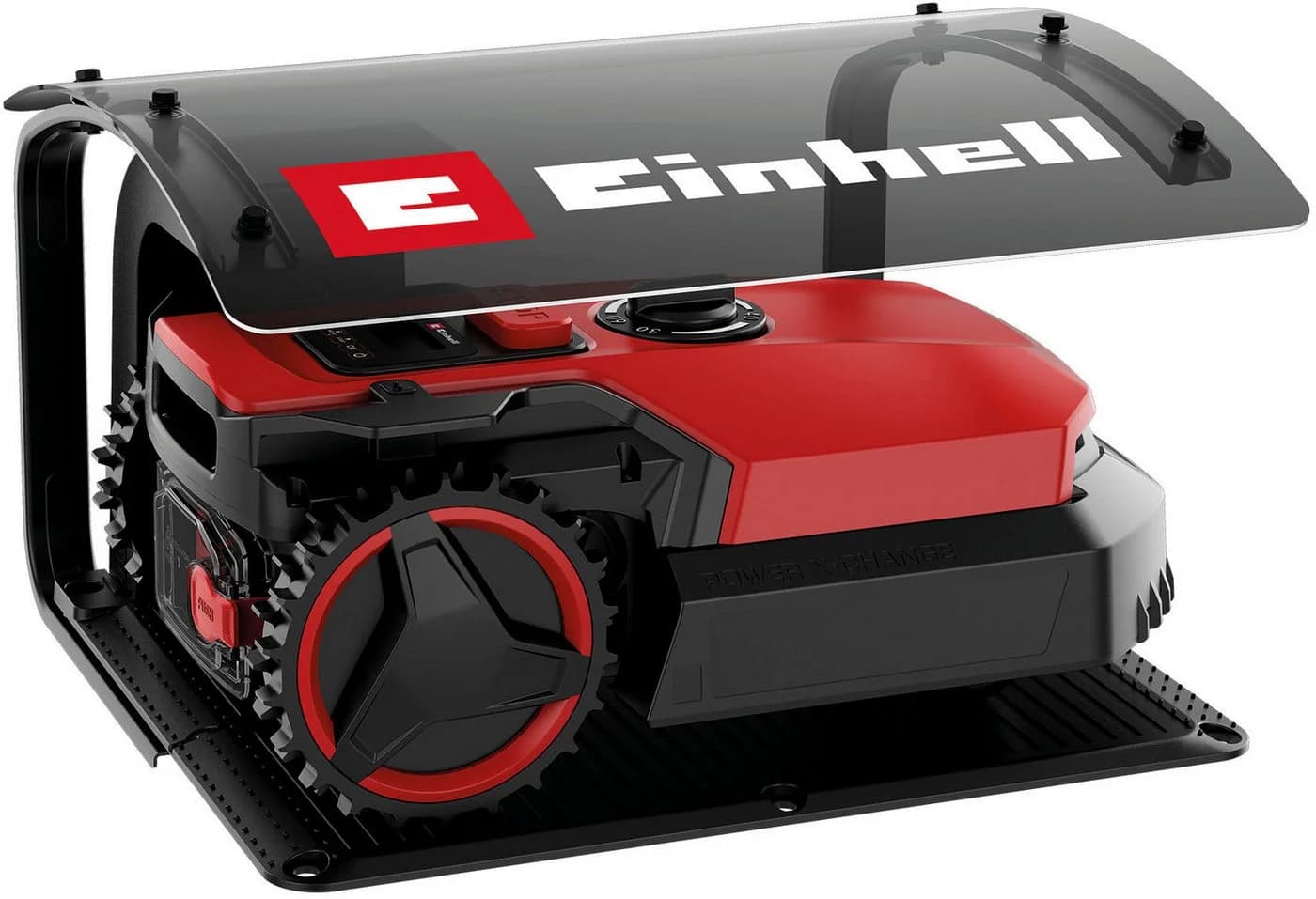 Einhell Mähroboter-Garage Schwarz Stahl
