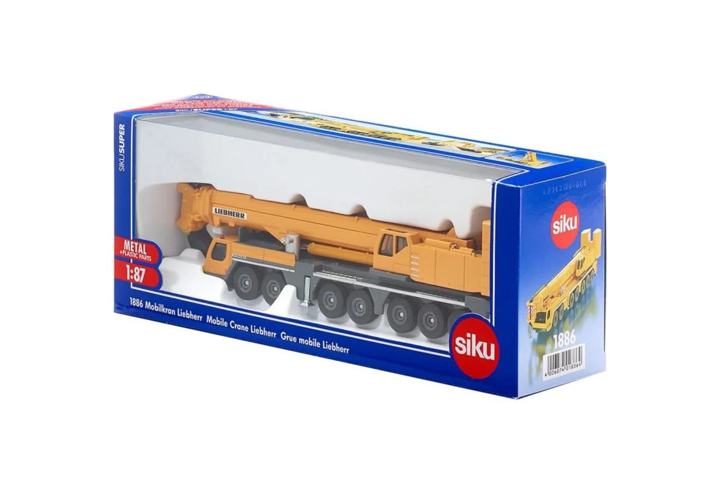Siku SUPER Mobilkran Liebherr 1:87 Gelb Metall