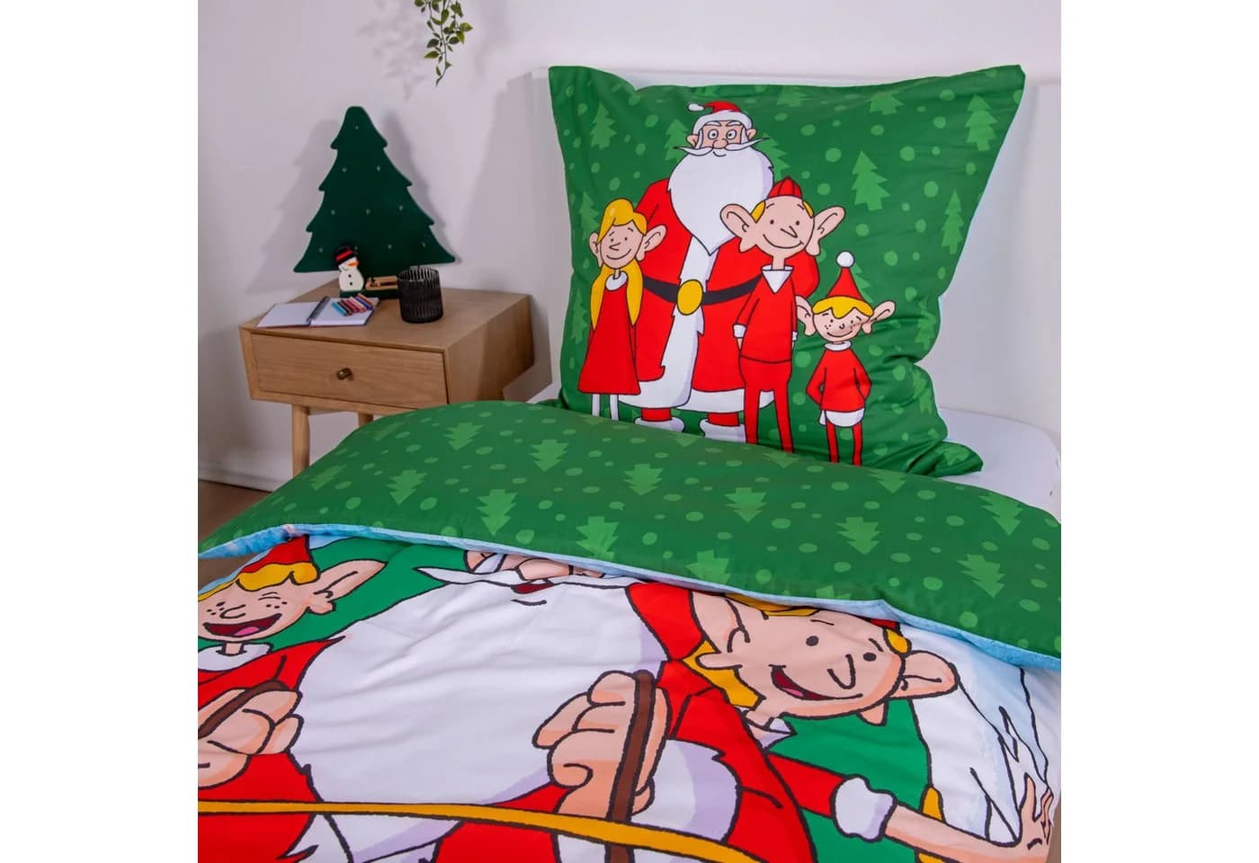 Wendebettwäsche Weihnachtsmann & Co. KG Flanell 2-teilig Bunt - Bild 4